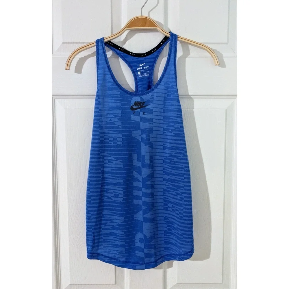 Nike Air Dri-FIT Running Tank Top Racerback‎ Athletic Blue Small